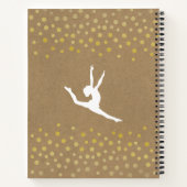 カスタマイズ可能なDancer Kraft紙 ノートブック (裏面)