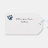 カスタマイズ可能なDelft Blue Balloons ギフトタグ (正面(横))