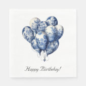 カスタマイズ可能なDelft Blue Balloons スタンダードランチョンナプキン (正面)