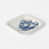 カスタマイズ可能なDelft Blue Balloons ペーパープレート (傾斜あり)