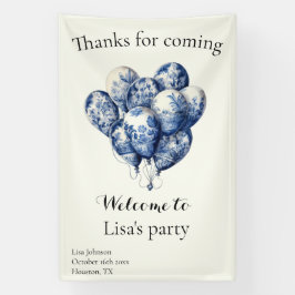 カスタマイズ可能なDelft Blue Balloons 横断幕