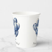 カスタマイズ可能なDelft Blue Balloons 紙コップ (右)