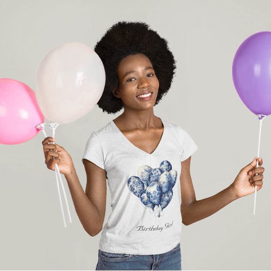 カスタマイズ可能なDelft Blue Balloons Tシャツ