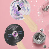 カスタマイズ可能なDisco結婚式 プログラム ハンドファン