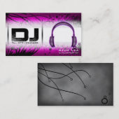 カスタマイズ可能なDJの名刺- 名刺 (正面/裏面)