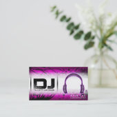 カスタマイズ可能なDJの名刺- 名刺 (スタンド正面)