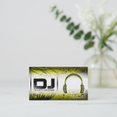 カスタマイズ可能なDJの名刺- 名刺 (スタンド正面)