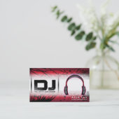 カスタマイズ可能なDJの名刺- 名刺 (スタンド正面)