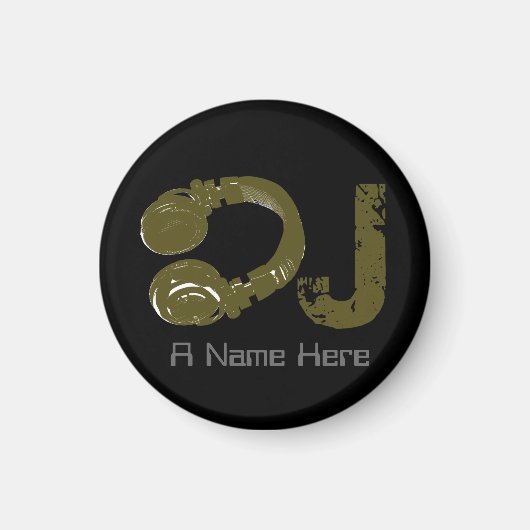 カスタマイズ可能なDJ マグネット (正面)