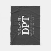 カスタマイズ可能なDPTフィジカルセラピー フリースブランケット (正面)