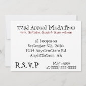 カスタマイズ可能なDune乳母車のMudfest -招待されました! 招待状 (裏面)