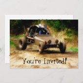 カスタマイズ可能なDune乳母車のMudfest -招待されました! 招待状 (正面/裏面)