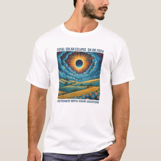 カスタマイズ可能なEclipseランドスケープ Tシャツ
