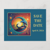 カスタマイズ可能なECLIPSE表示パーティの招待状 インビテーションポストカード (正面)