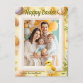 カスタマイズ可能な🐇Egg-straかわいい復活祭の挨拶 シーズンポストカード (正面)