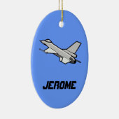 カスタマイズ可能なF16戦闘《鳥》ハヤブサデザイン セラミックオーナメント (右)