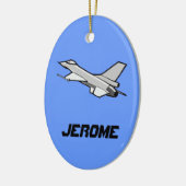 カスタマイズ可能なF16戦闘《鳥》ハヤブサデザイン セラミックオーナメント (左)