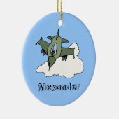 カスタマイズ可能なF16戦闘《鳥》ハヤブサデザイン セラミックオーナメント (右)