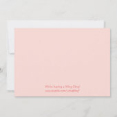 カスタマイズ可能なFeariyプリンセスのカップケーキ誕生パーティー 招待状 (裏面)