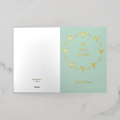 カスタマイズ可能なFeliz Dia De Las Madresカード 箔グリーティングカード (外側レイダウン)