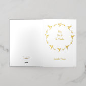 カスタマイズ可能なFeliz Dia De Las Madresカード 箔グリーティングカード (外側レイダウン)