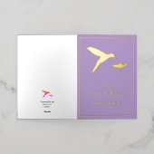 カスタマイズ可能なFeliz Dia De Las Madresカード 箔グリーティングカード (外側レイダウン)