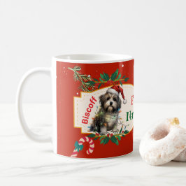 カスタマイズ可能なFeliz Navidogクリスマス コーヒーマグカップ