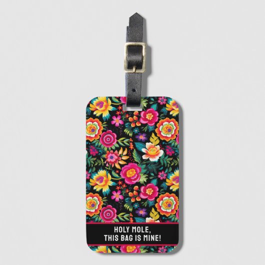 カスタマイズ可能なFiestaフローラExvasanza ラゲッジタグ (正面縦)