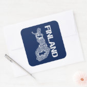 カスタマイズ可能なFINLAND MAPスタンプ スクエアシール (封筒)