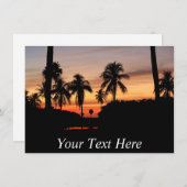 カスタマイズ可能なFloridaサンセットカード (正面/裏面)