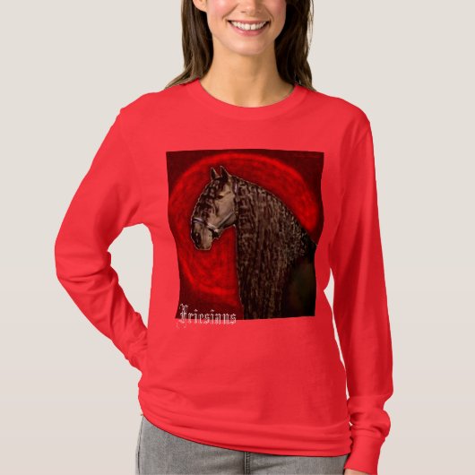 カスタマイズ可能なFriesianのワイシャツ Tシャツ (正面)