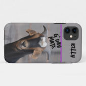 カスタマイズ可能なG'day mate 笑顔のヤギ Case-Mate iPhoneケース (裏面(横))