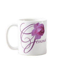 カスタマイズ可能なGemma名かわいらしピンクのバラ花