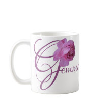 カスタマイズ可能なGemma名ピンクのバラ花boho