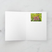 カスタマイズ可能なGET WELL CARD/BUTTERFLY ON FLOWER カード (内部)