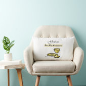 カスタマイズ可能なGodson First Communion Chalice ランバークッション (椅子)