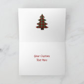 カスタマイズ可能なGoldenDoodleのクリスマスの休日 シーズンカード (内部)