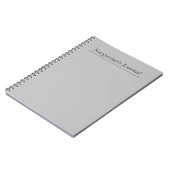 カスタマイズ可能なGray Songwriter's Journal ノートブック (左側)