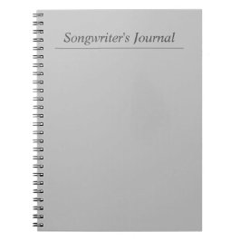 カスタマイズ可能なGray Songwriter's Journal ノートブック