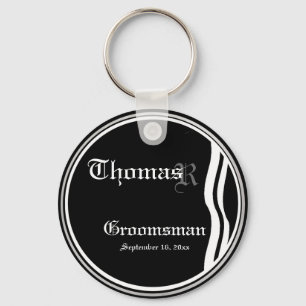 カスタマイズ可能なGroomsman Keepsake Keychain キーホルダー
