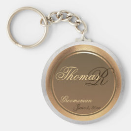 カスタマイズ可能なGroomsman Keepsake Keychain キーホルダー