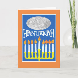 カスタマイズ可能なHanukkahフォトカード、(ユダヤ教)メノラー シーズンカード