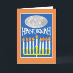 カスタマイズ可能なHanukkahフォトカード、(ユダヤ教)メノラー シーズンカード<br><div class="desc">カラフルハヌカーの写真カードは、(ユダヤ教)メノラーと共に、前面カバーと内側の両方で、自分の写真と文字でパーソナライズする。</div>