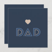 カスタマイズ可能なHappy Father's Day Greeting Card 招待状 (正面/裏面)