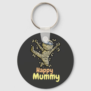 カスタマイズ可能なHappy Mummy鍵 – チェーン キーホルダー
