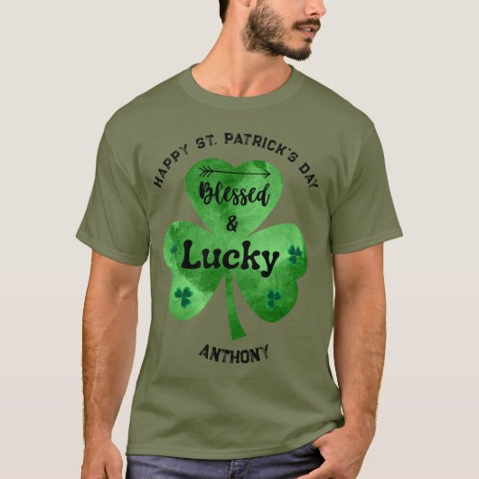 カスタマイズ可能なHappy St. Patrick's Day Sweatshirt Tシャツ (正面)