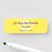 カスタマイズ可能なHello私の名前はDr. 名札 (インサイチュ)