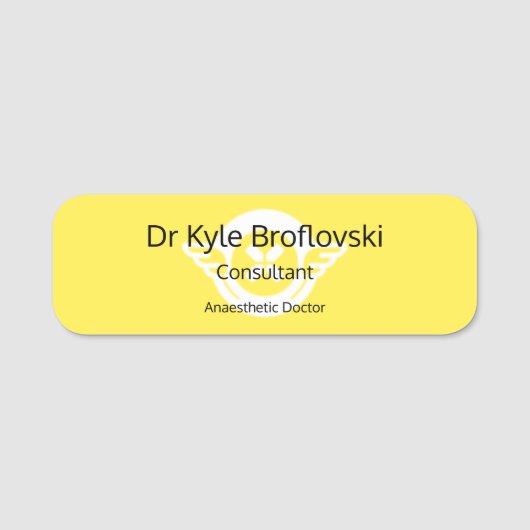 カスタマイズ可能なHello私の名前はDr. 名札 (正面)