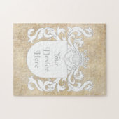 カスタマイズ可能なHeraldic盾 ジグソーパズル (横)