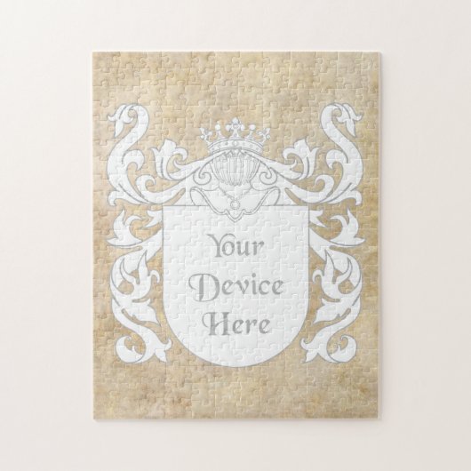 カスタマイズ可能なHeraldic盾 ジグソーパズル (縦)
